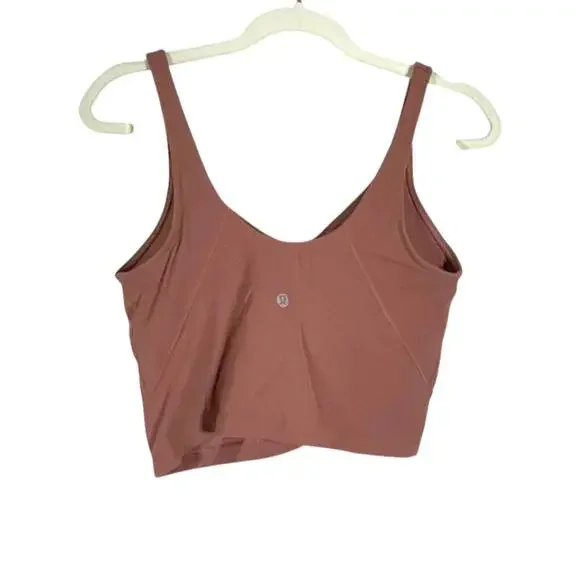 Lululemon Align Tank Top | Spiced Chai | Yoga | Built-in Bra | Size 8 | GUC - Picture 3 of 7